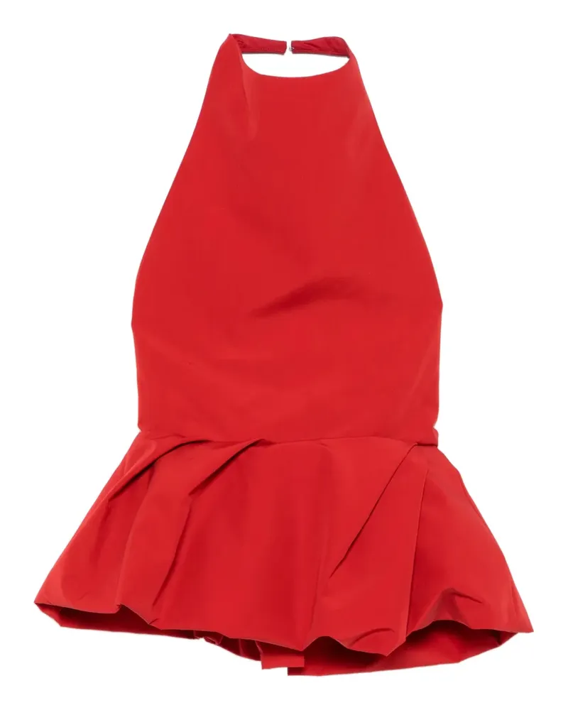 Magda Butrym Neckholder-Top mit Schößchen - Rot Rot