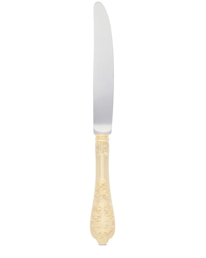 Dolce & Gabbana 24kt vergoldetes Dessert-Messer Gold
