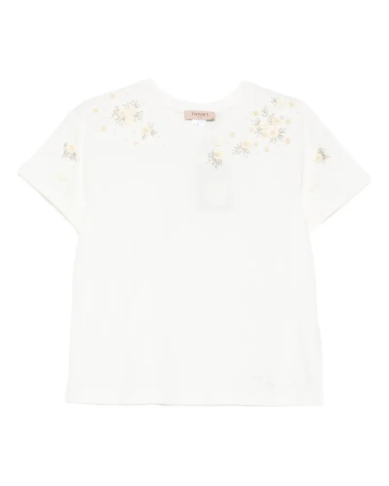 Twin-Set floral T-shirt - Weiß Weiß