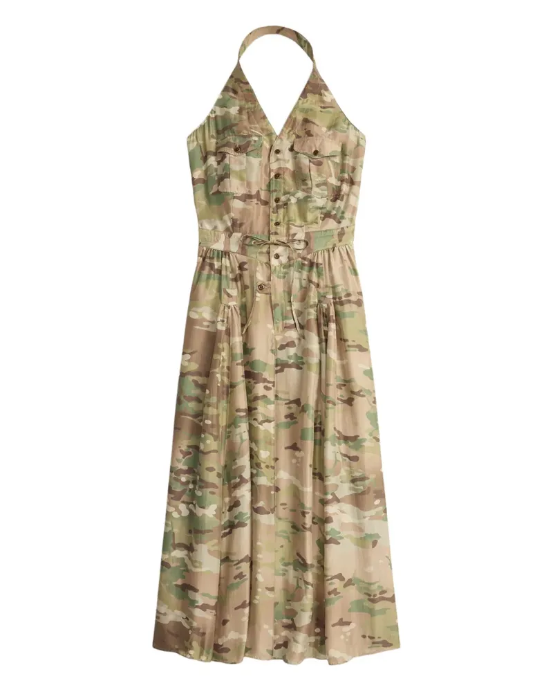 Ralph Lauren Kleid mit Knöpfen - Grün Grün