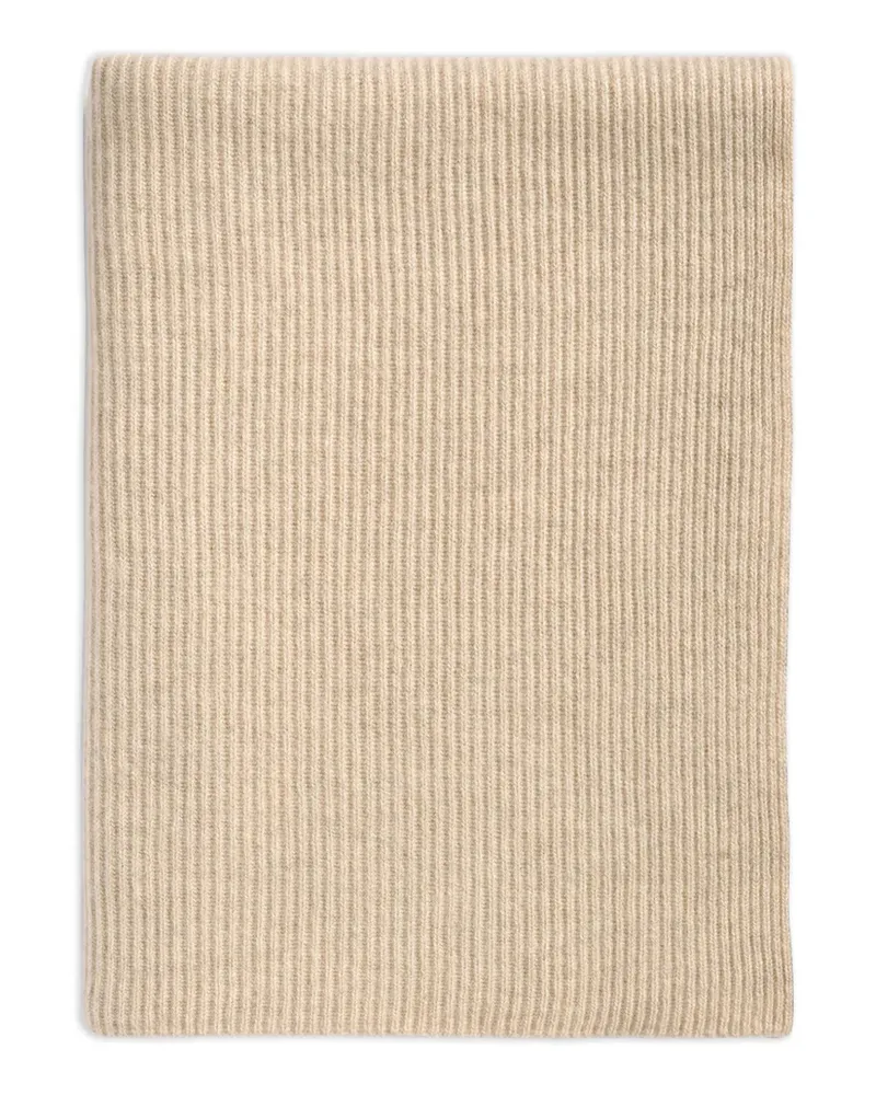 Eric Bompard ribbed cashmere scarf - Nude Nude