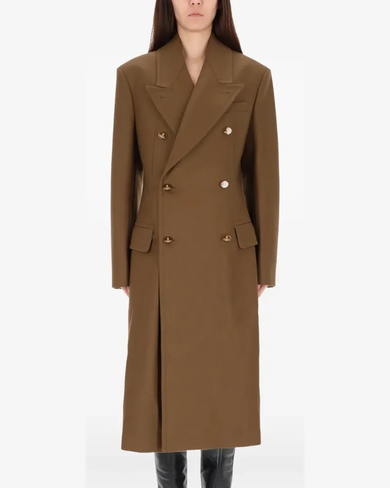 Vivienne Westwood Doppelreihiger Mantel - Braun Braun
