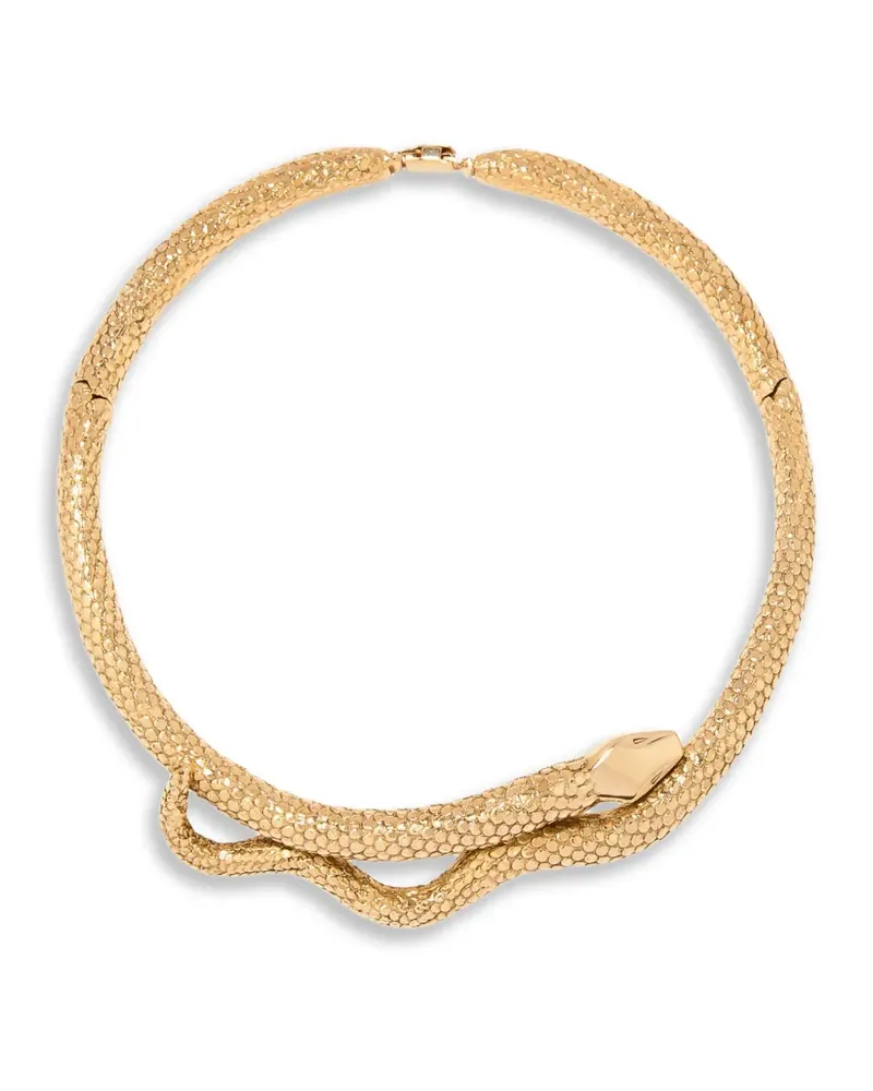 Aurélie Bidermann Tao' Schlangen-Halskette - Gold Gold