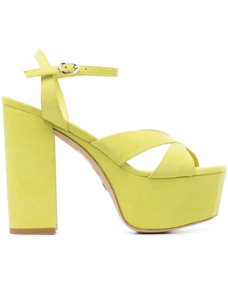 Stuart Weitzman Miami Plateau-Sandalen 140mm - Grün Grün