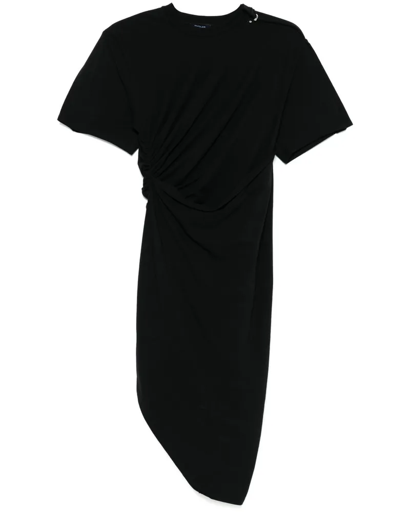 Thierry Mugler Midikleid mit Piercing-Detail - Schwarz Schwarz
