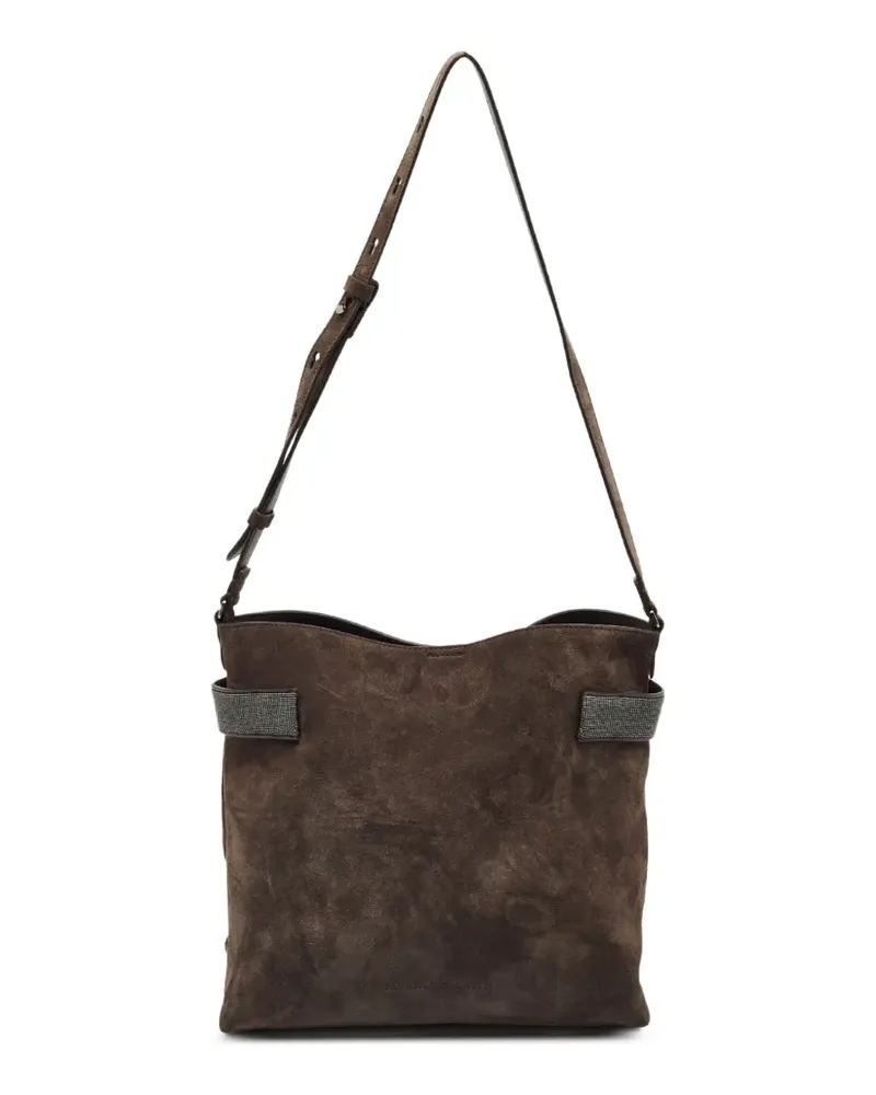 Brunello Cucinelli Essence Schultertasche - Braun Braun