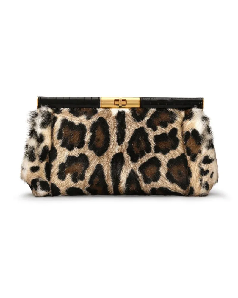 Dolce & Gabbana Große Marlene Schultertasche - Braun Braun