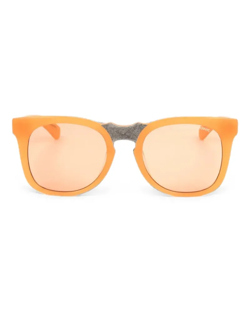Calvin Klein Sonnenbrille mit eckigem Gestell - Orange Orange