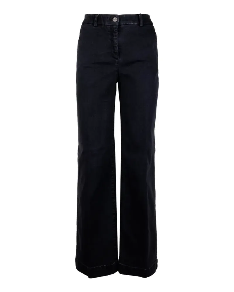 VIA MASINI 80 Jeans mit weitem Bein - Schwarz Schwarz