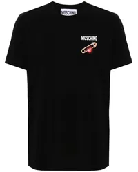 Moschino T-Shirt mit Stabstift-Print Schwarz