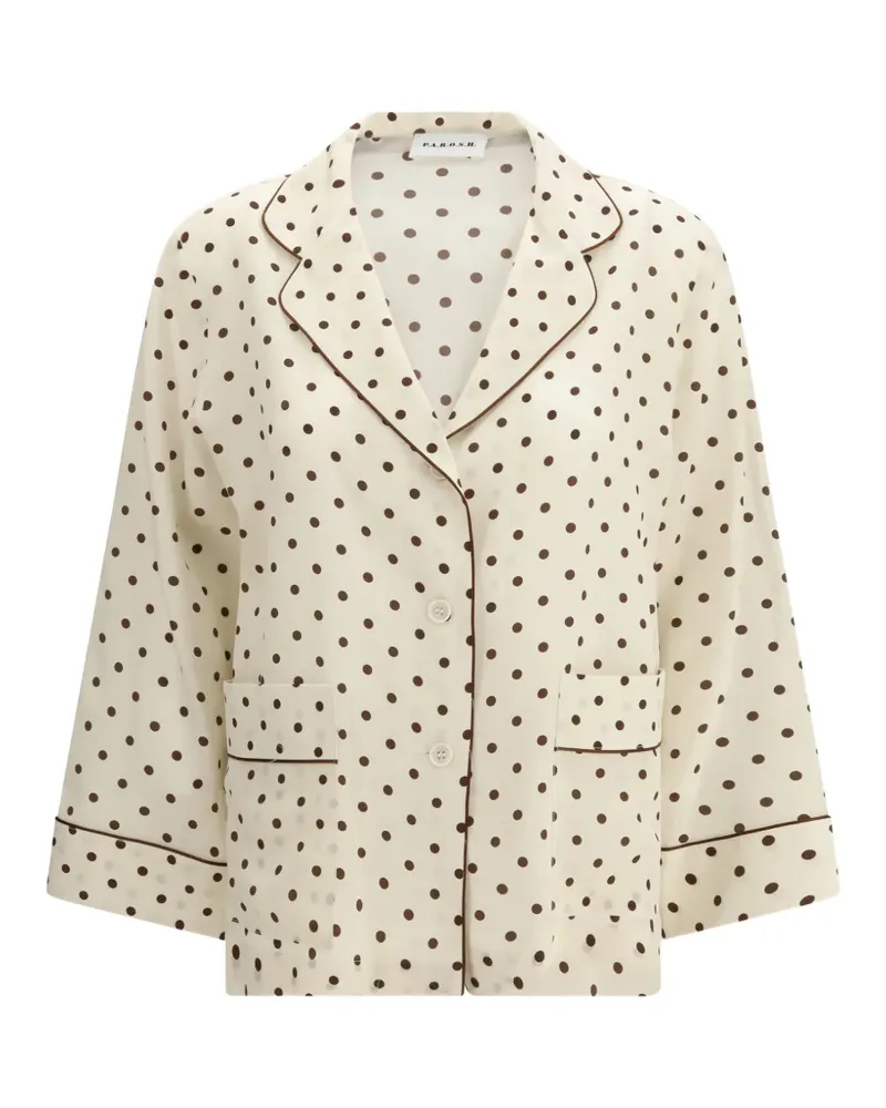 P.A.R.O.S.H. P.A.R.O H. Hemd mit Polka Dots - Nude Nude