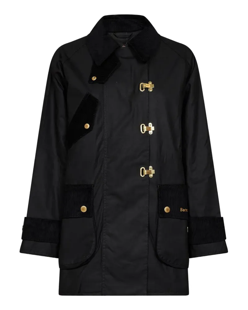 Barbour Doppelreihiger Mantel - Schwarz Schwarz