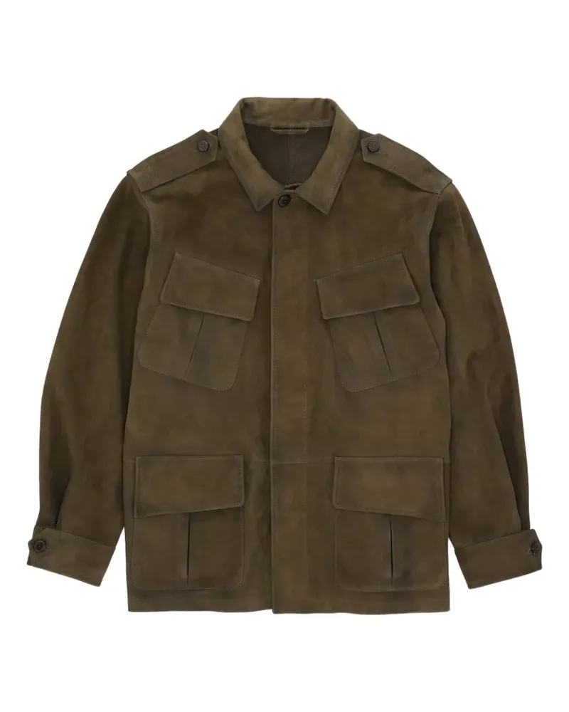 Fortela Julian suede jungle jacket - Braun Braun