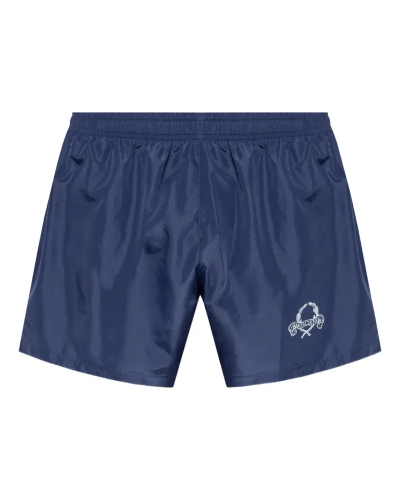 Moschino logo swim shorts - Blau Blau