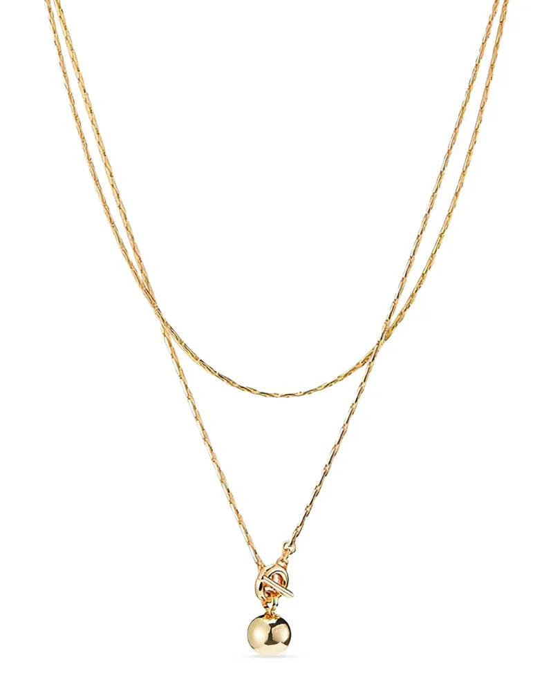 Jenny Bird Halskette mit Kugelanhänger - Gold Gold