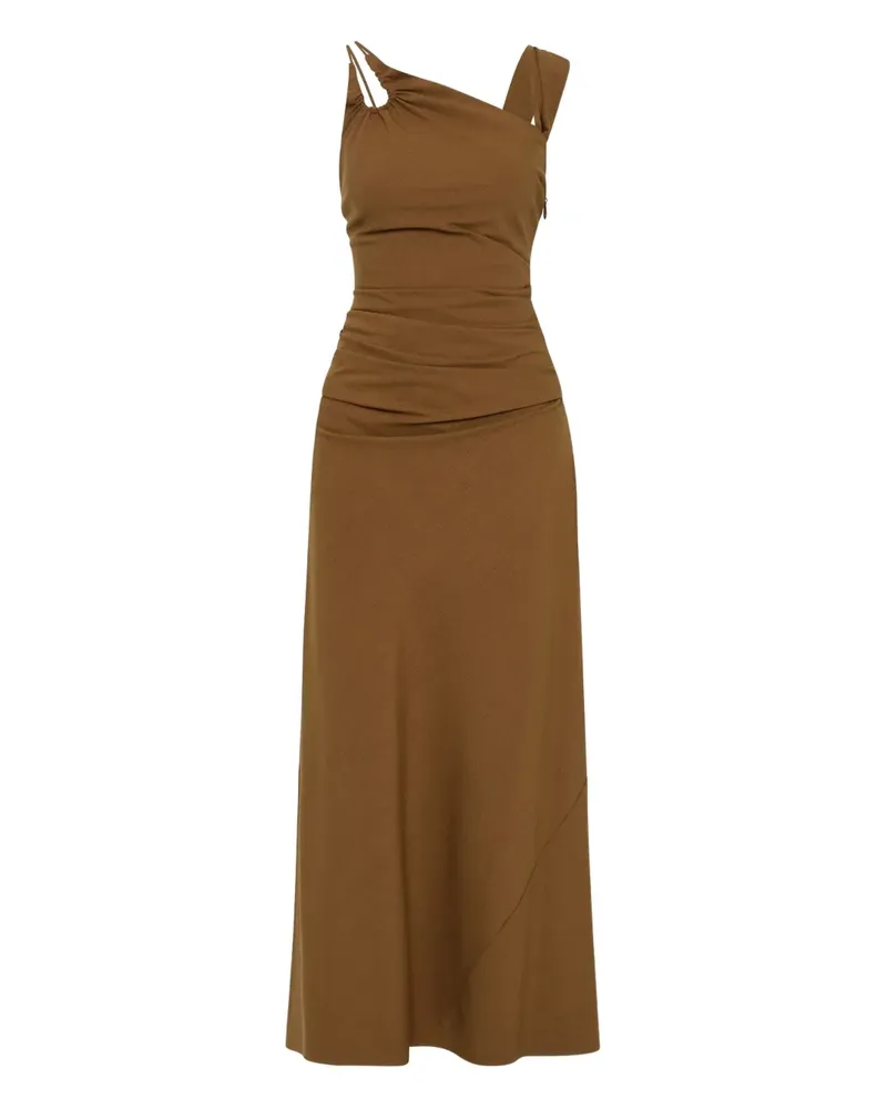 Rachel Gilbert Fitz Maxikleid mit Cut-Out - Braun Braun
