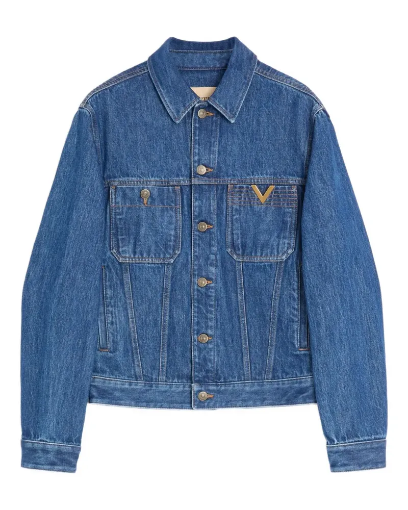 Valentino Garavani Jeansjacke mit Brusttasche - Blau Blau