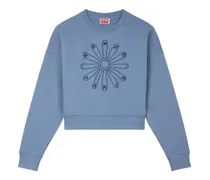 Pullover mit Blumen-Print - Blau