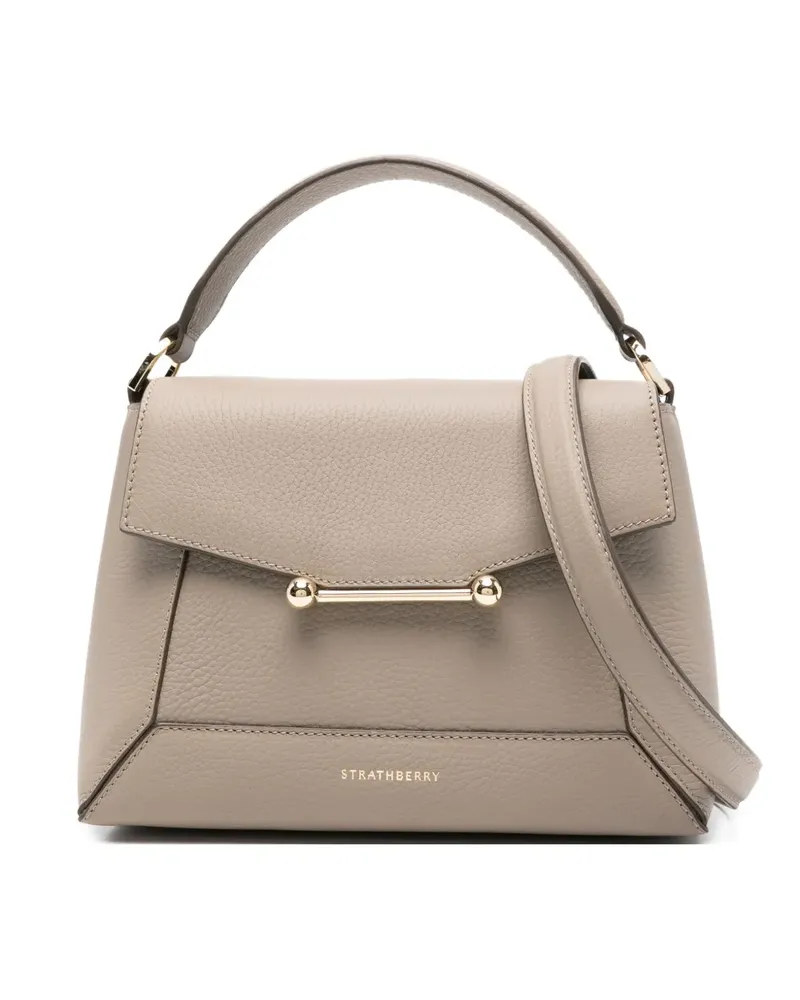 Strathberry Handtasche mit Logo-Print - Grau Grau