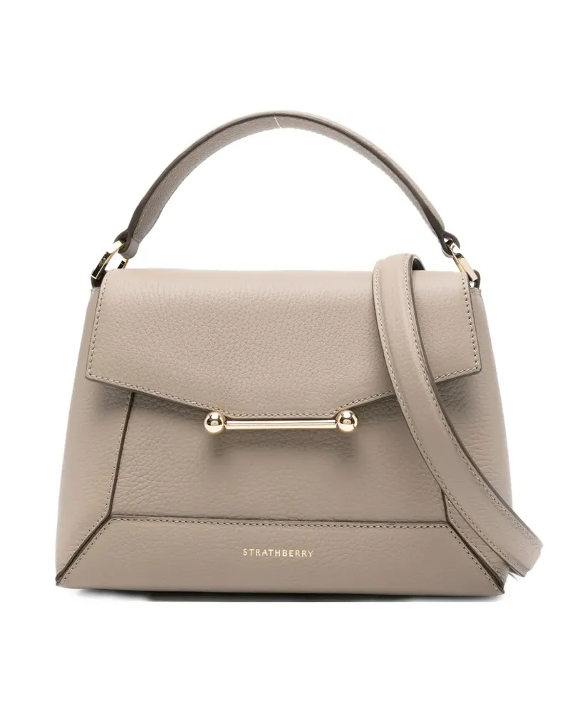 Strathberry Handtasche mit Logo-Print - Grau Grau