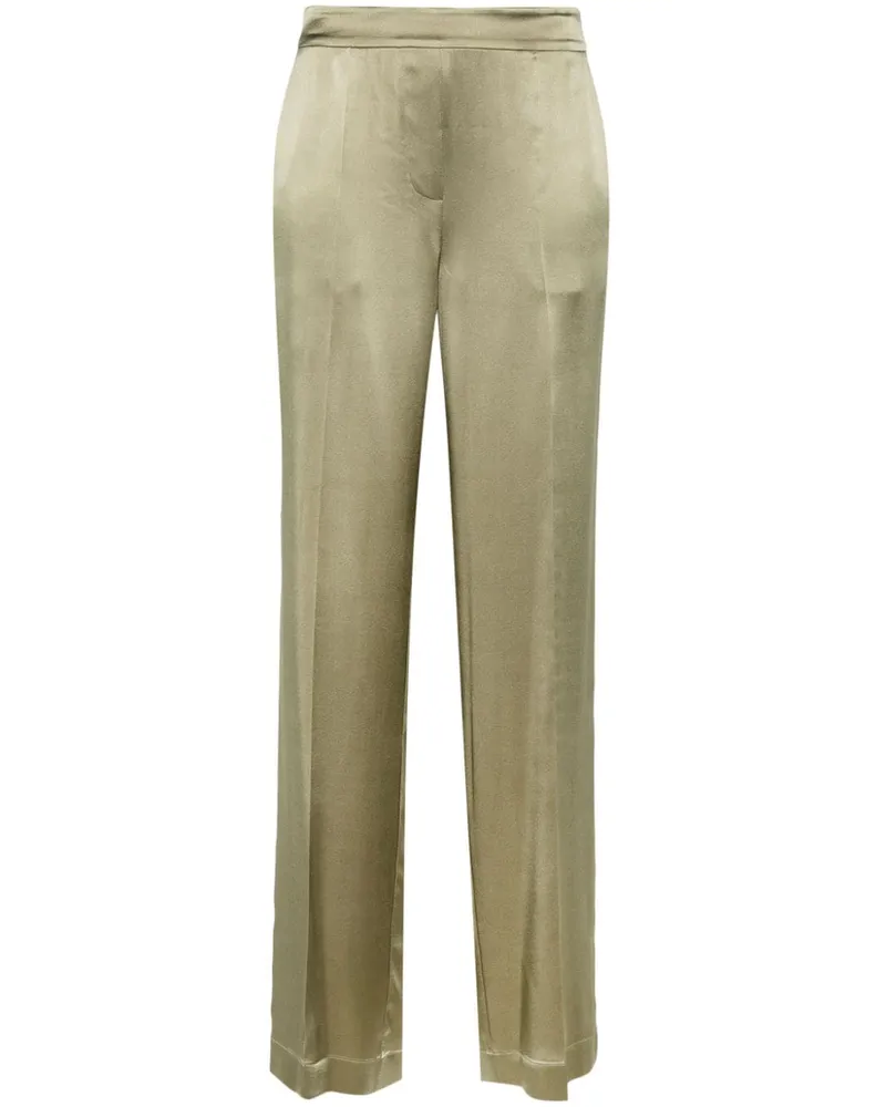 Joseph Tova Seidenhose mit hohem Bund - Grün Grün