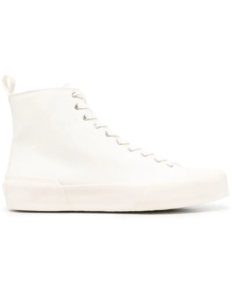 Jil Sander Klassische High-Top-Sneakers - Weiß Weiß