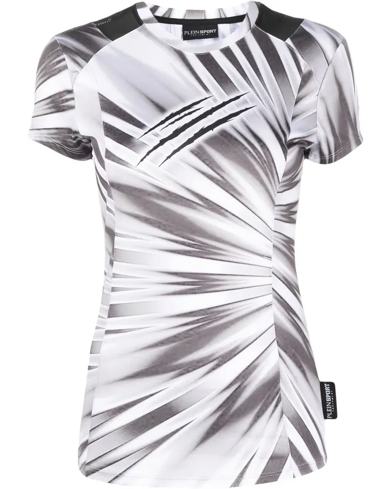 Philipp Plein T-Shirt mit Batik-Print - Weiß Weiß
