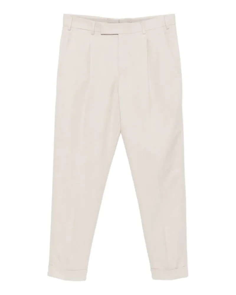PT TORINO pleated turn-up trousers - Nude Nude