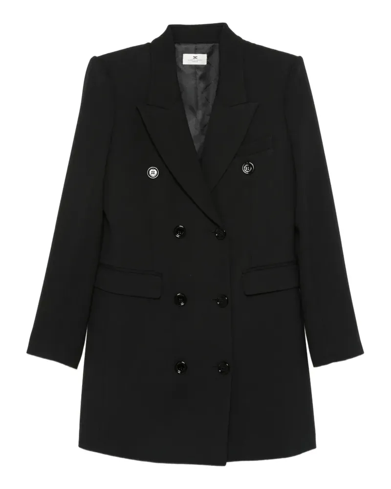 Elisabetta Franchi Doppelreihiges Kleid - Schwarz Schwarz