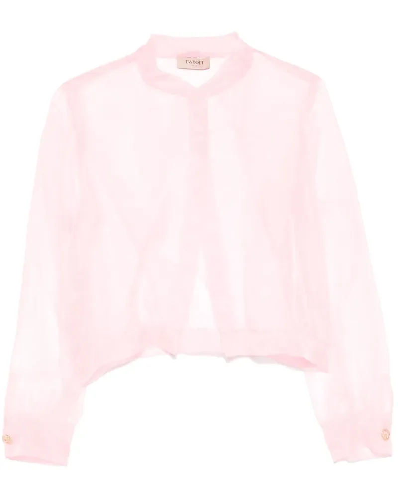 Twin-Set Jacke aus Organza - Rosa Rosa
