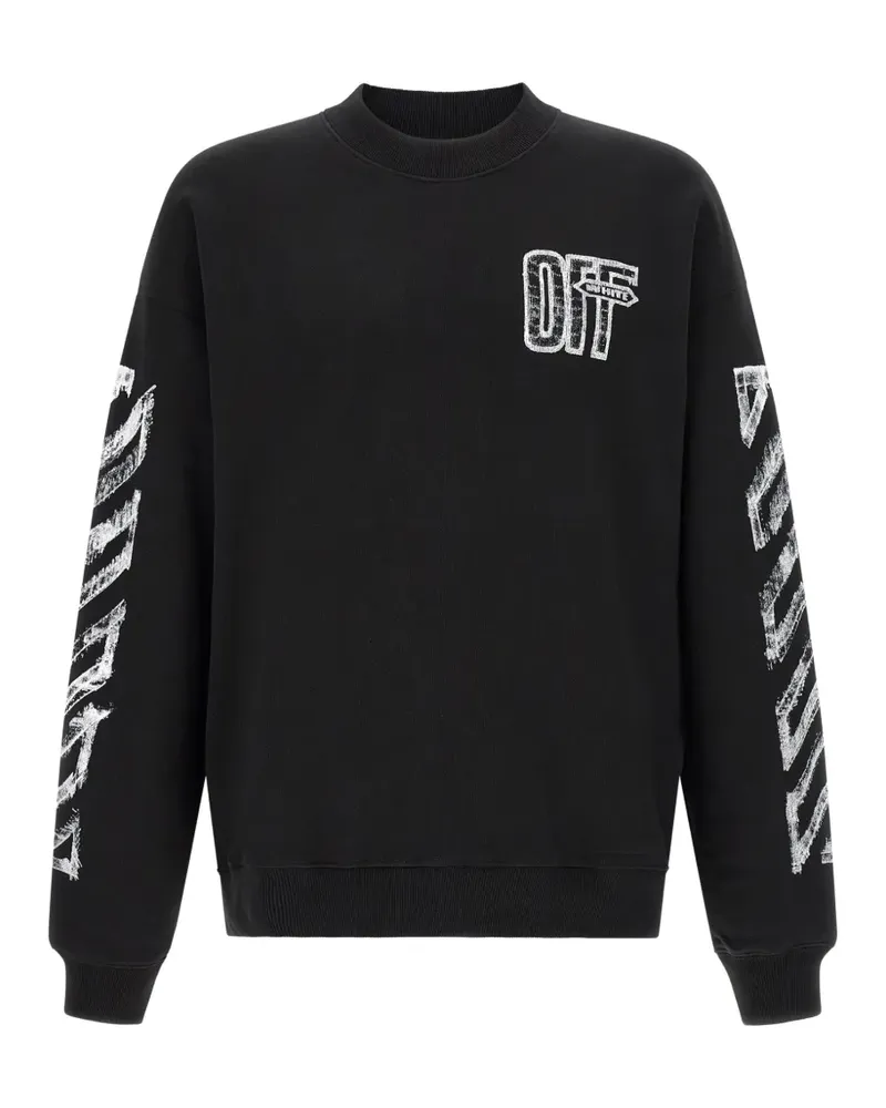 OFF-WHITE Arrows logo-print sweatshirt - Schwarz Schwarz