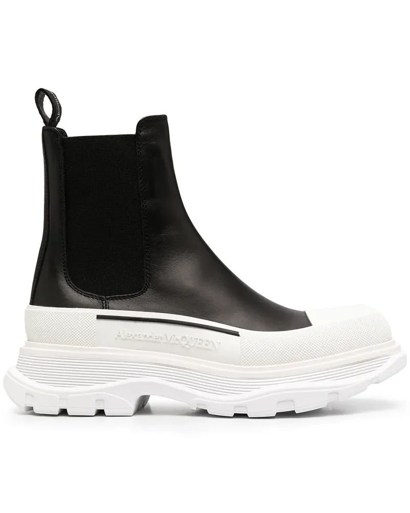 Alexander McQueen Klassische Chelsea-Boots - Schwarz Schwarz