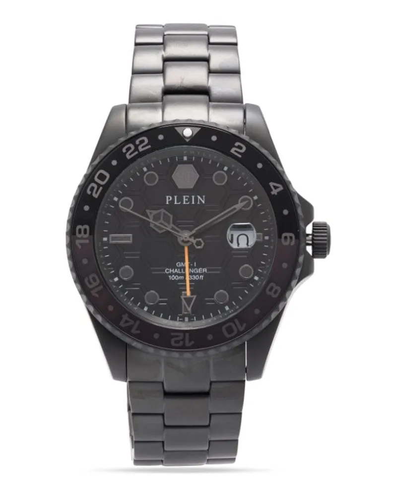 Philipp Plein GMT-I Challenger 44mm - Schwarz Schwarz