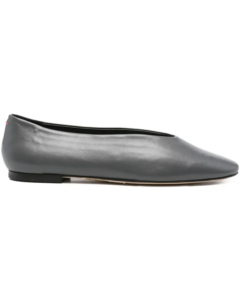 aeyde Ballerinas mit spitzer Kappe - Grau Grau
