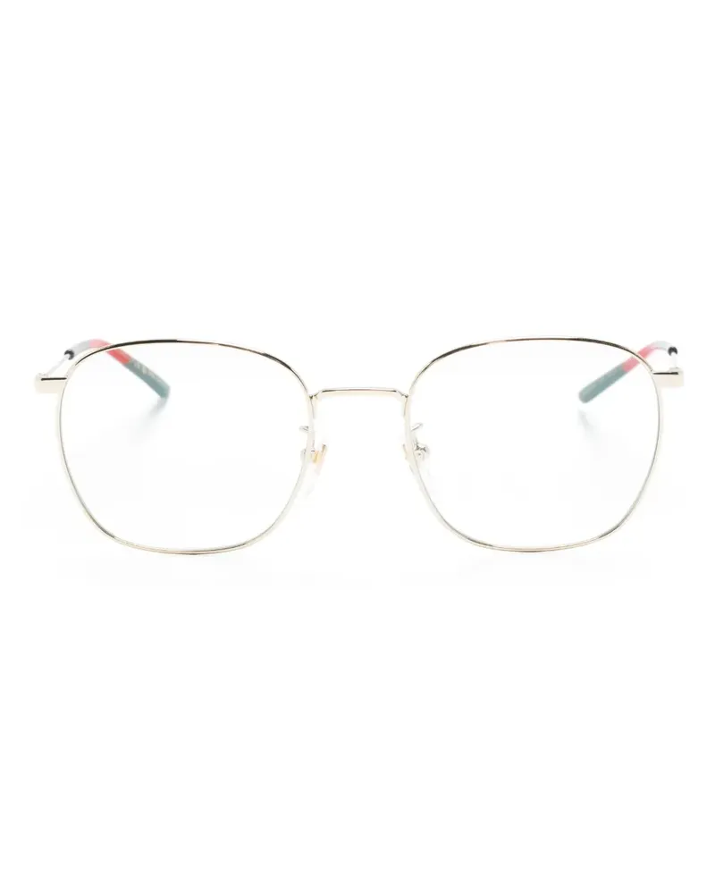 Gucci Brille mit eckigem Gestell - Gold Gold