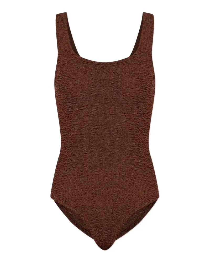 Hunza G square-neck swimsuit - Braun Braun