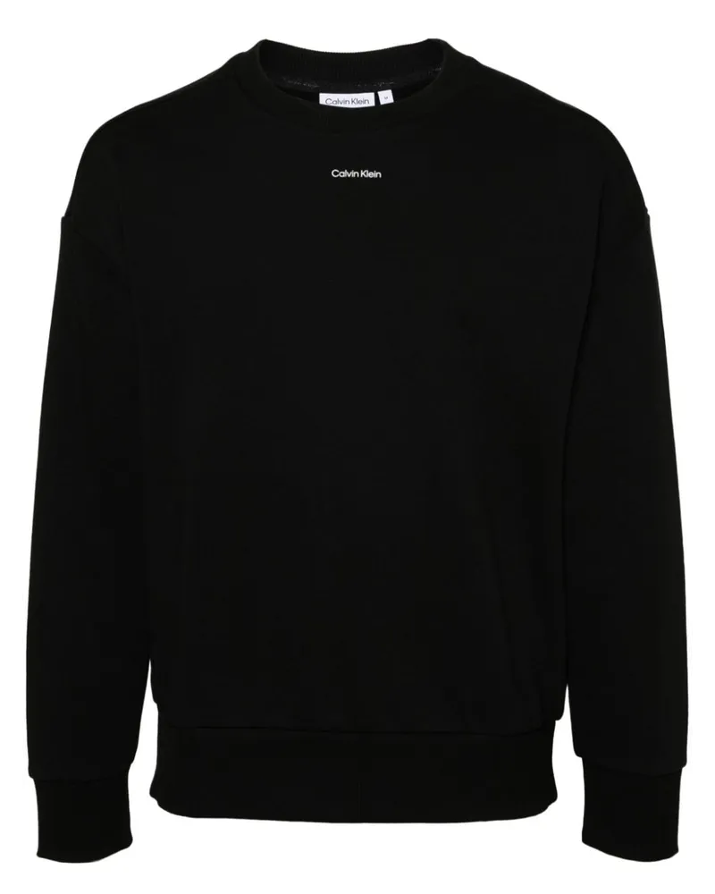 Calvin Klein Sweatshirt mit Logo-Print - Schwarz Schwarz