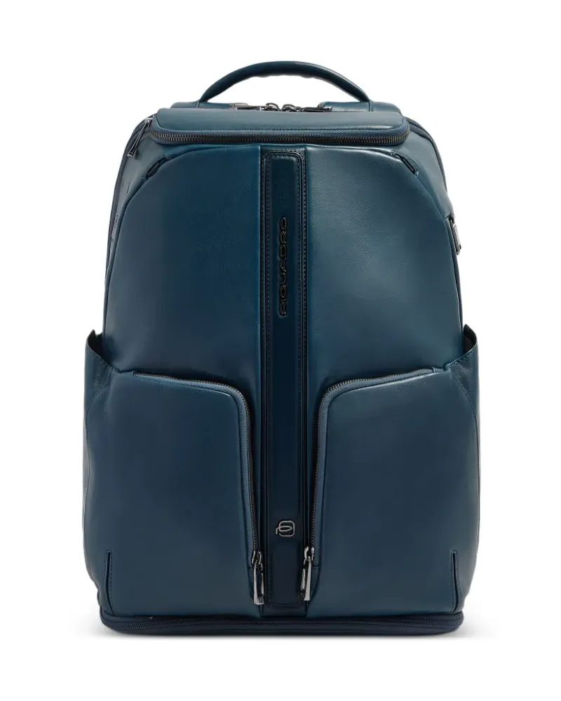 Piquadro Rucksack mit Logo-Prägung - Blau Blau