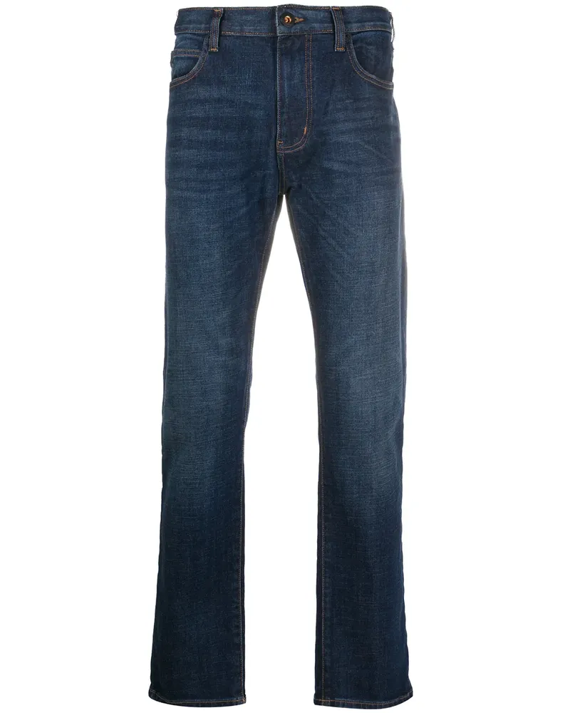 Emporio Armani Halbhohe Jeans - Blau Blau