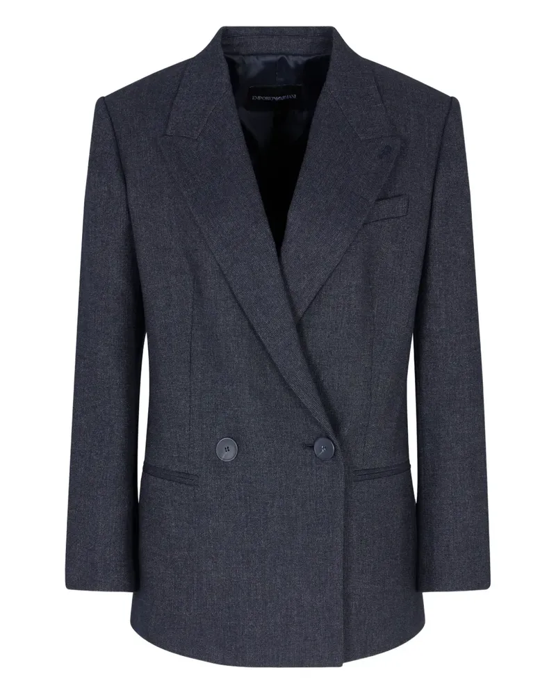 Emporio Armani Doppelreihiges Sakko - Blau Blau