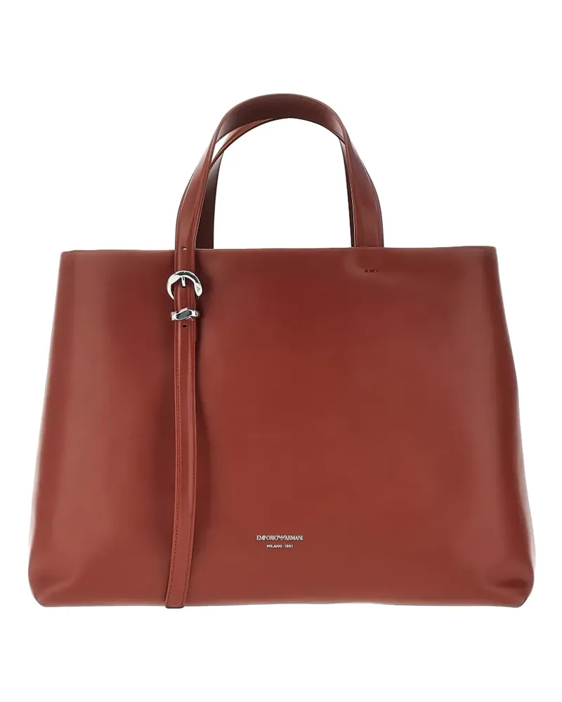 Emporio Armani leather tote bag - Rot Rot