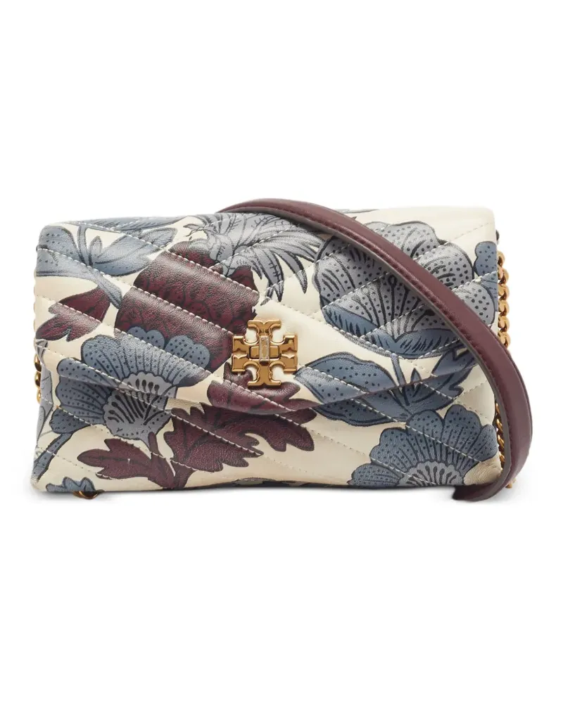 Tory Burch Kira Chevron Wonderland Vine Portemonnaie - Nude Nude