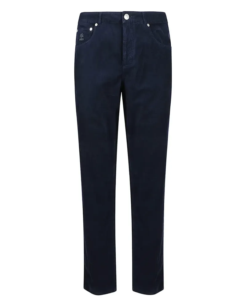 Brunello Cucinelli cotton trousers - Blau Blau