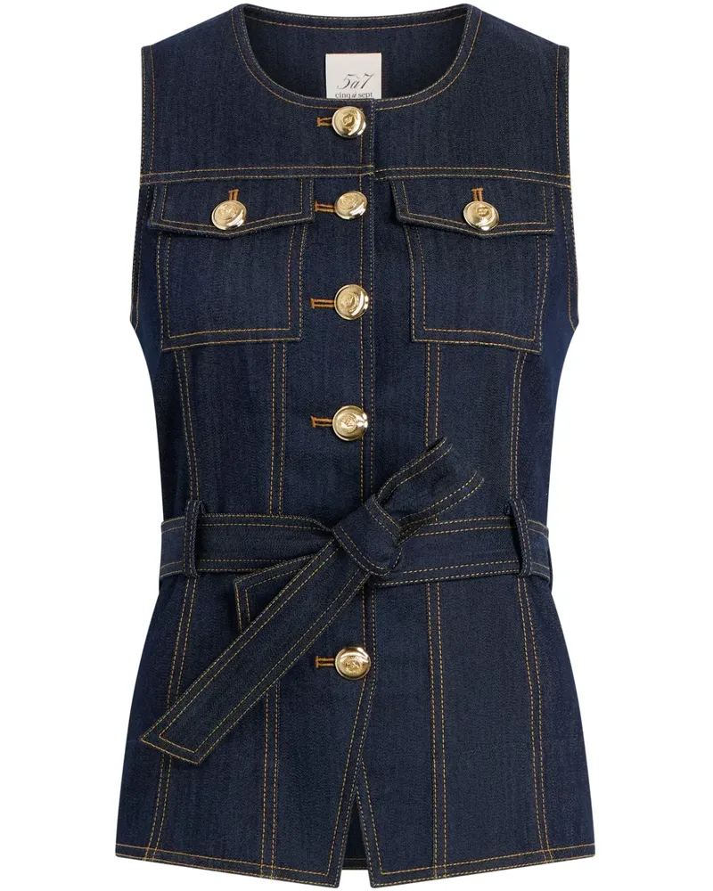 Cinq à Sept Reene Jeansweste - Blau Blau