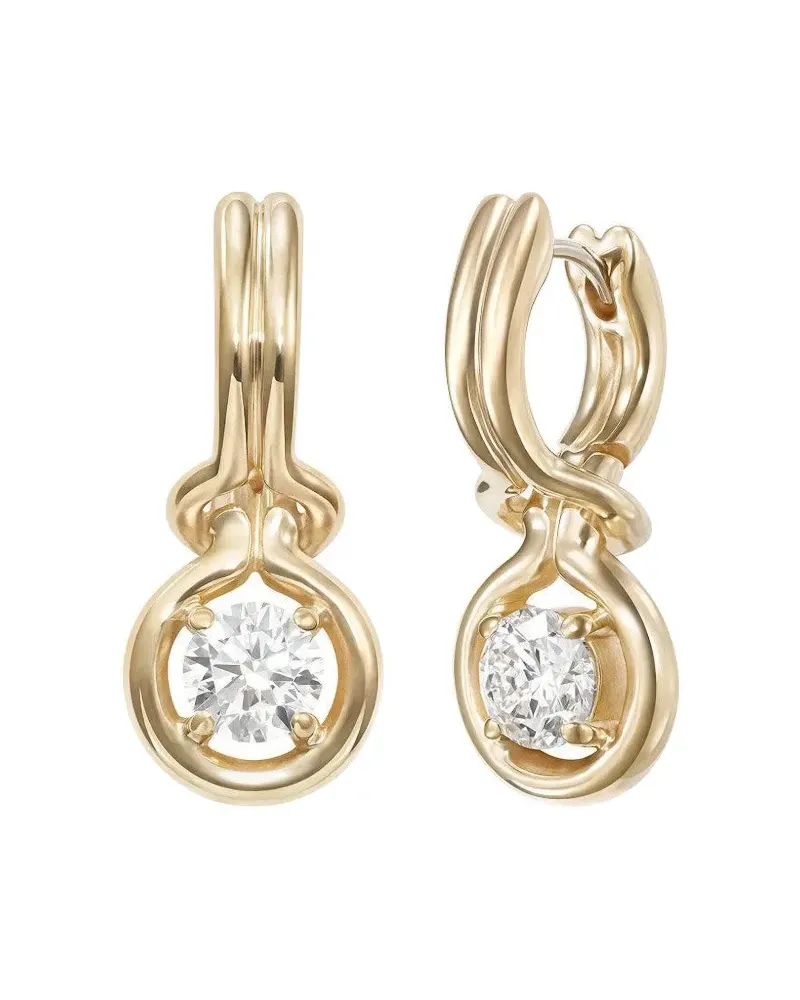 Melissa Kaye diamond earrings - Gold Gold