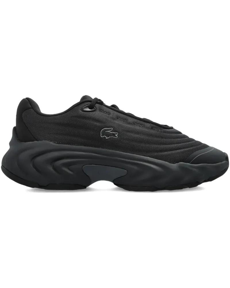 Lacoste Strukturierte Spinor Sneakers mit dicker Sohle - Schwarz Schwarz