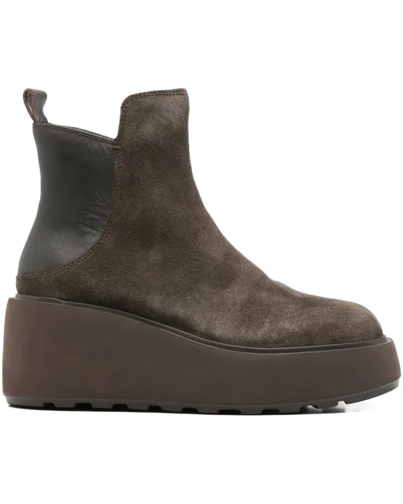 CAFèNOIR  Chelsea-Boots mit Plateau - Braun Braun