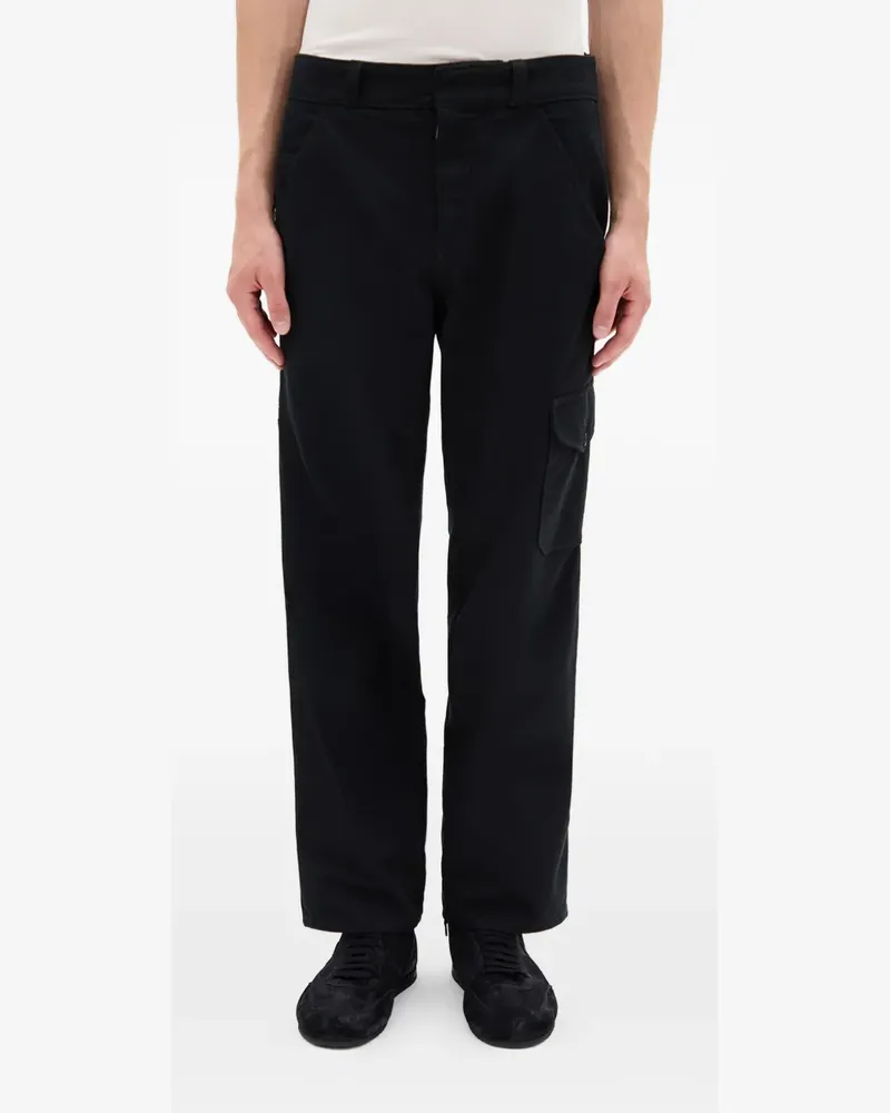 Ann Demeulemeester Vito cargo canvas trousers - Schwarz Schwarz