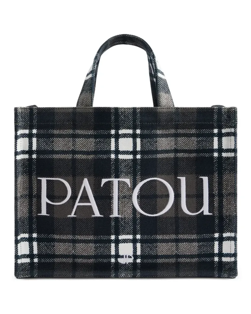 Patou Mittelgroße Tote Bag mit Logo-Print - Grau Grau