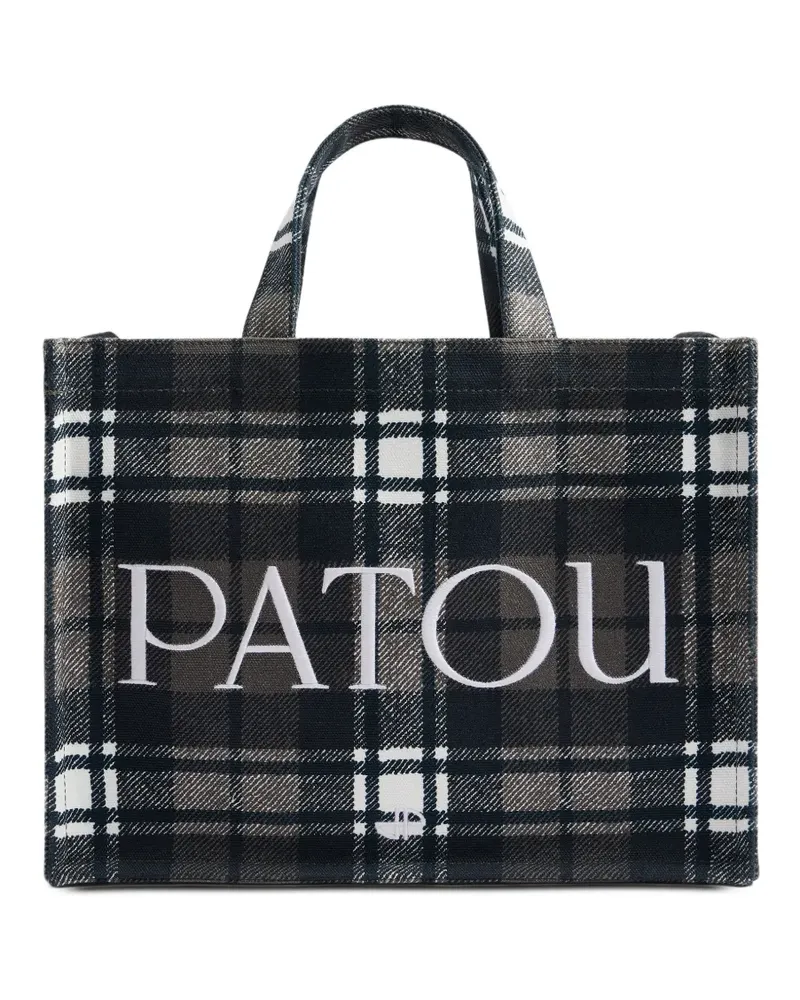 Patou Mittelgroße Tote Bag mit Logo-Print - Grau Grau
